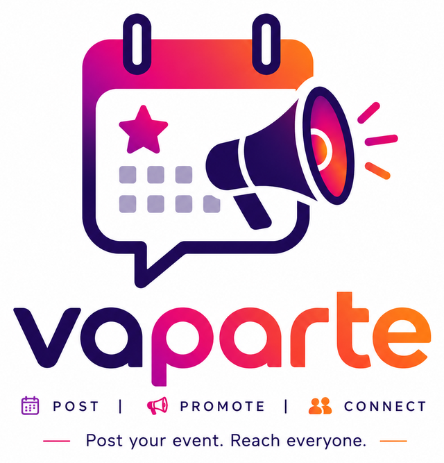 Vaparte — Post your event. Reach everyone.